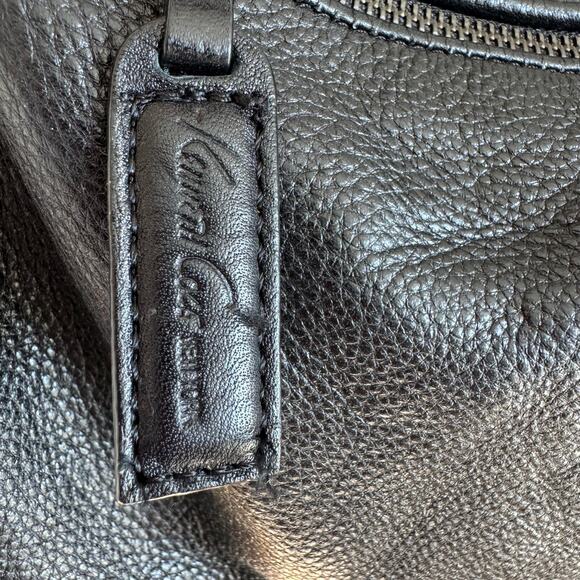 Kenneth Cole Black Leather Hobo Slouchy Shoulder Flap Bag-Chain Strap Boho Chic - Picture 15 of 15